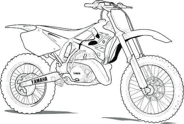 Moto tout-terrain Yamaha de Dirt Bike