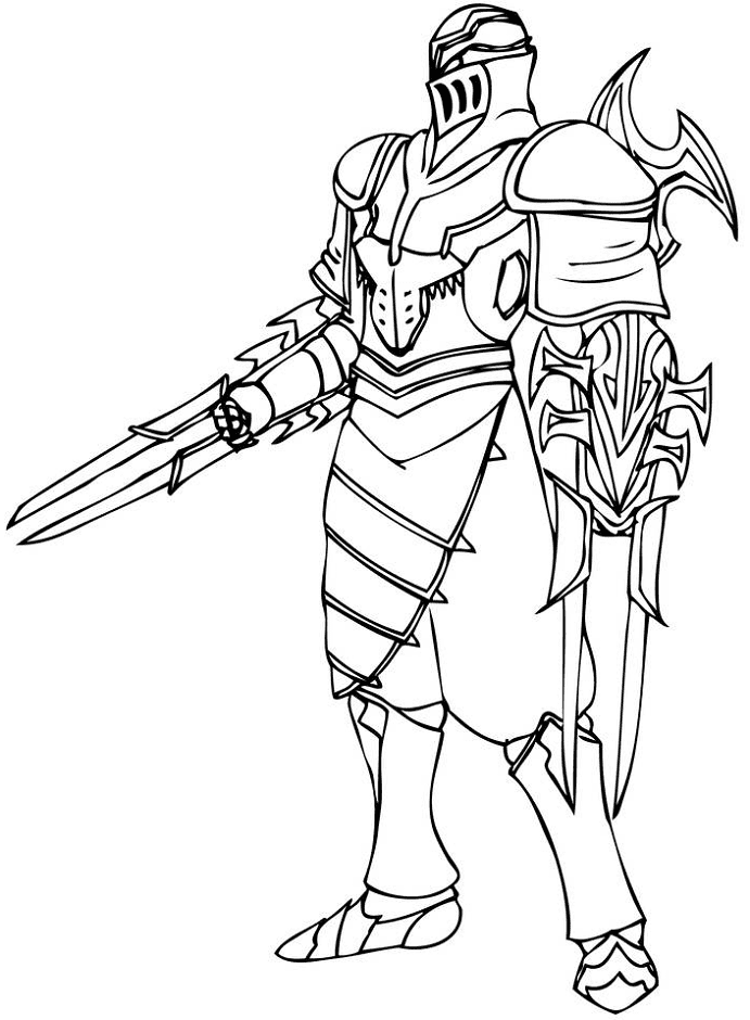 Zed Coloring Page