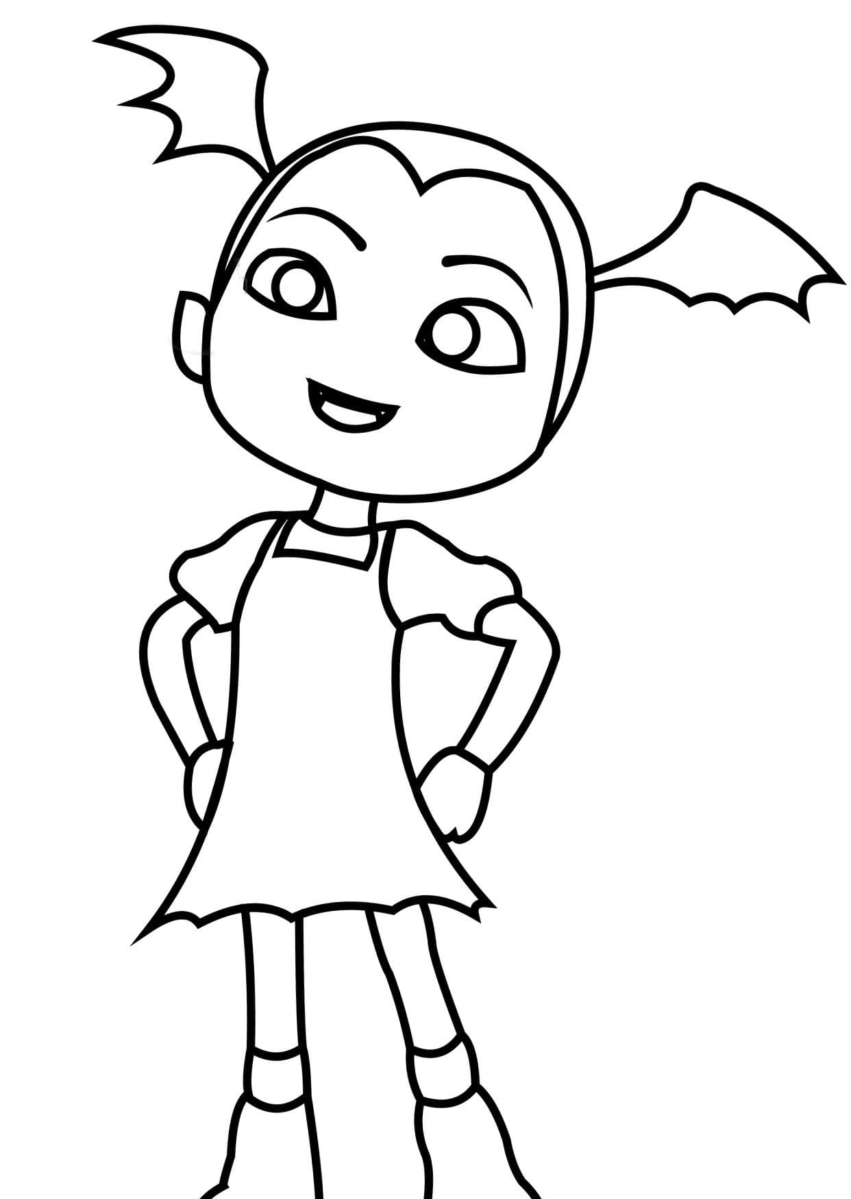 A Nice Vampire Coloring Page