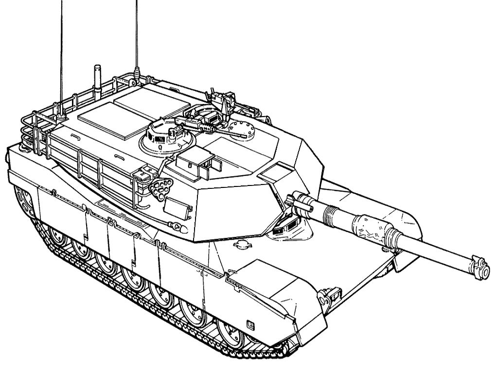 Awesome tank Coloring Page