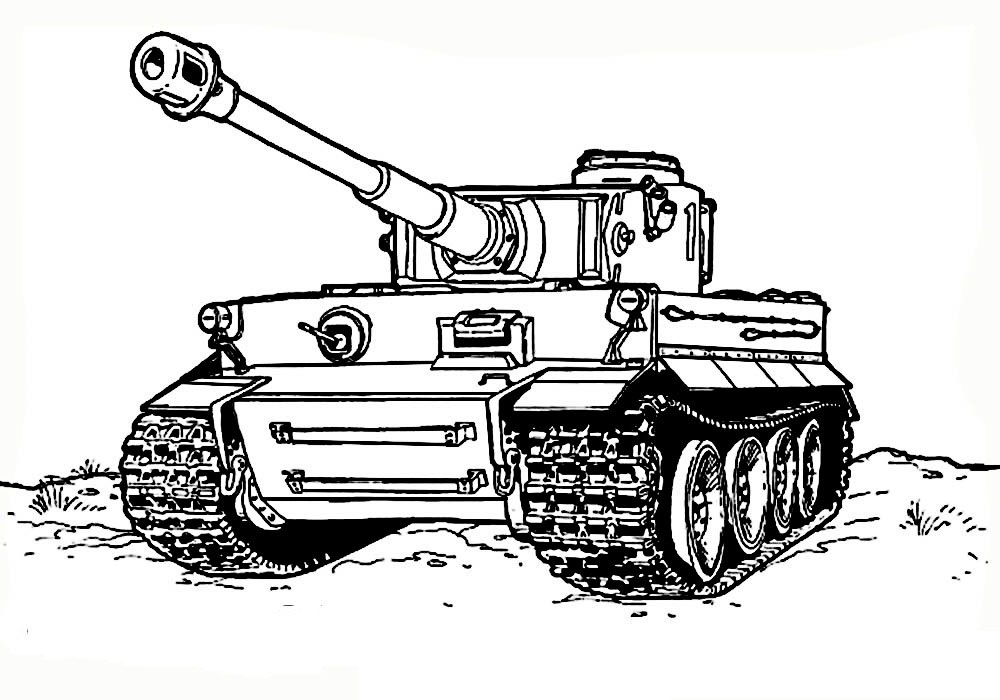 Big tank Coloring Pages