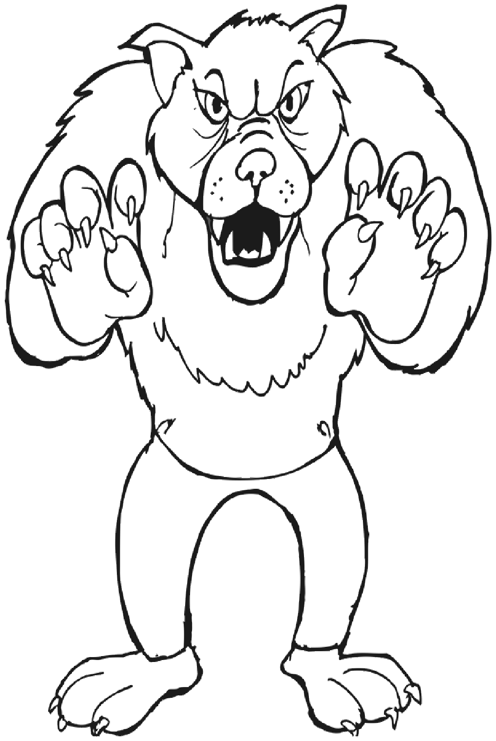 Loup-garou de dessin animé de Werewolf