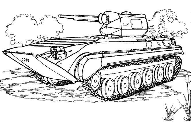 Printable Army Tank Coloring Pages