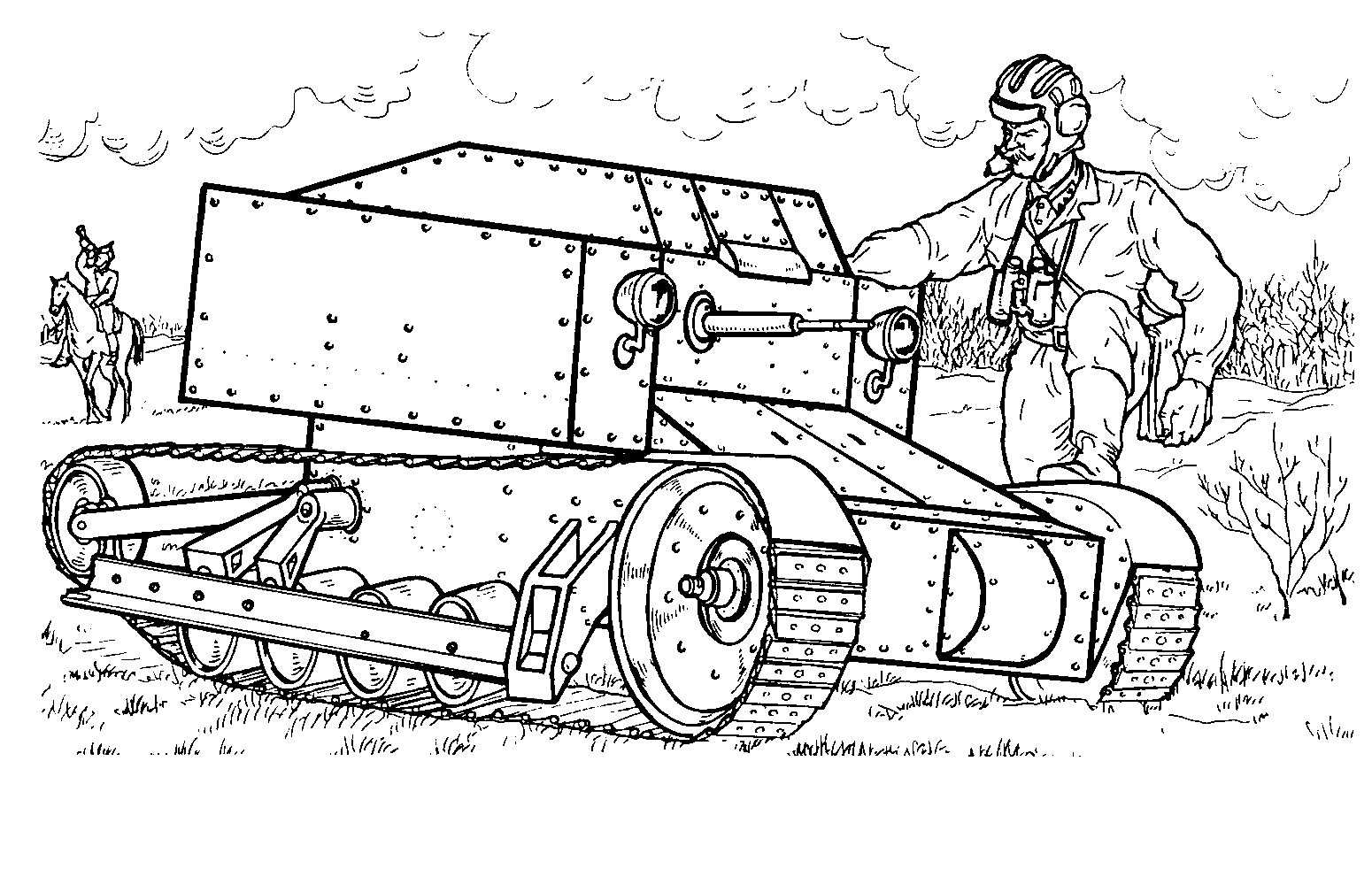 Prepare Tank Coloring Pages