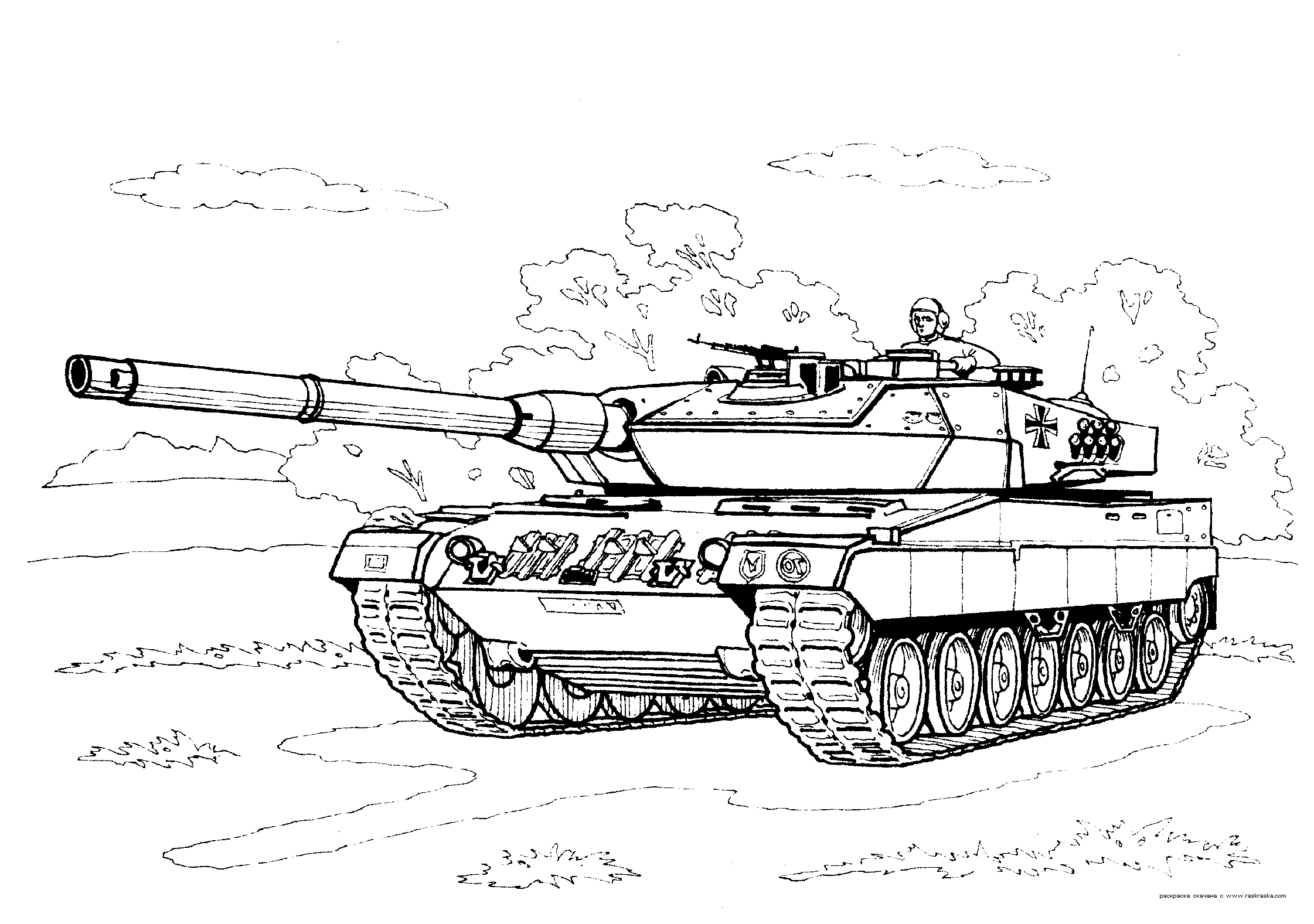 Drawing Tank For Kids Coloring Pages