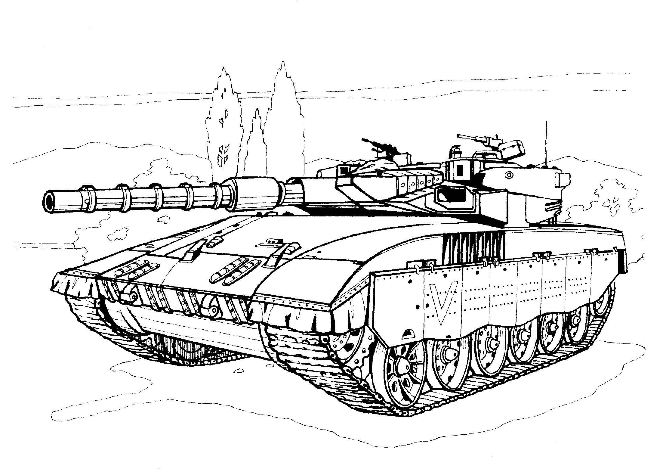 بعض رسومات الدبابات من الدبابات