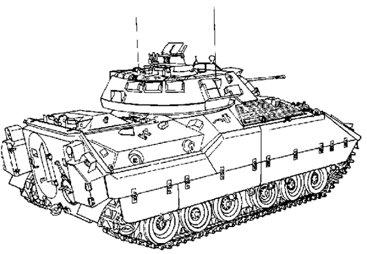 Dot By Dot To Draw Tank Coloring Page