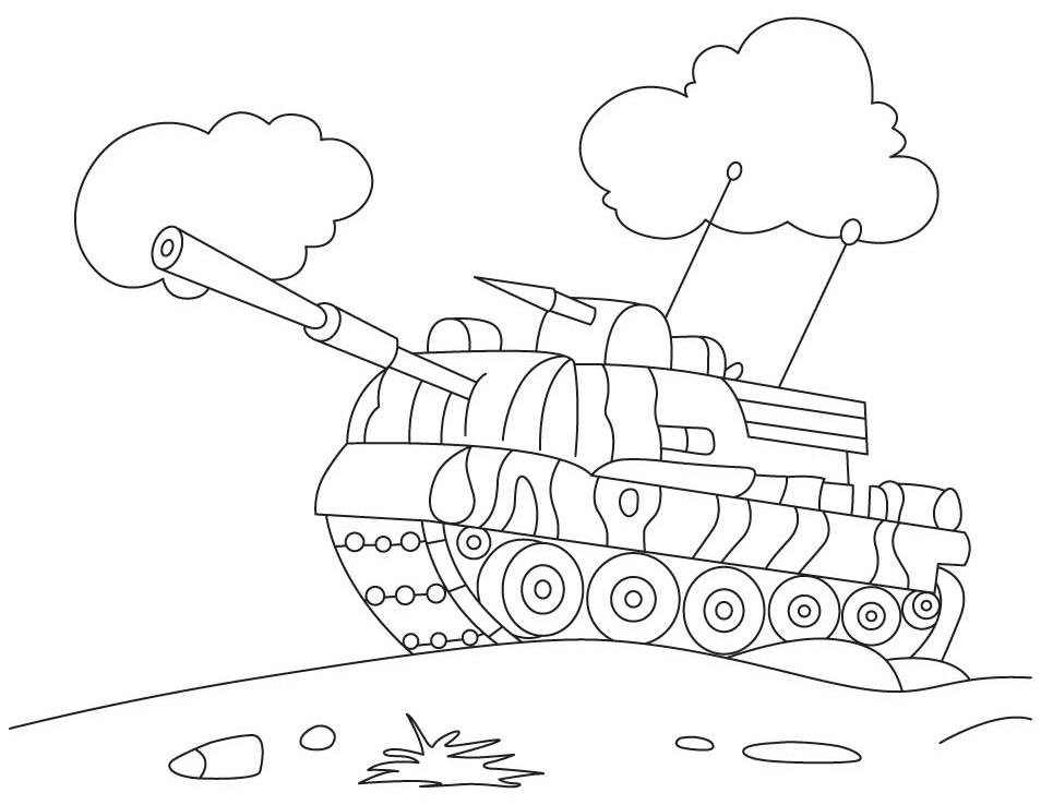 Tank For Entertainment Coloring Pages