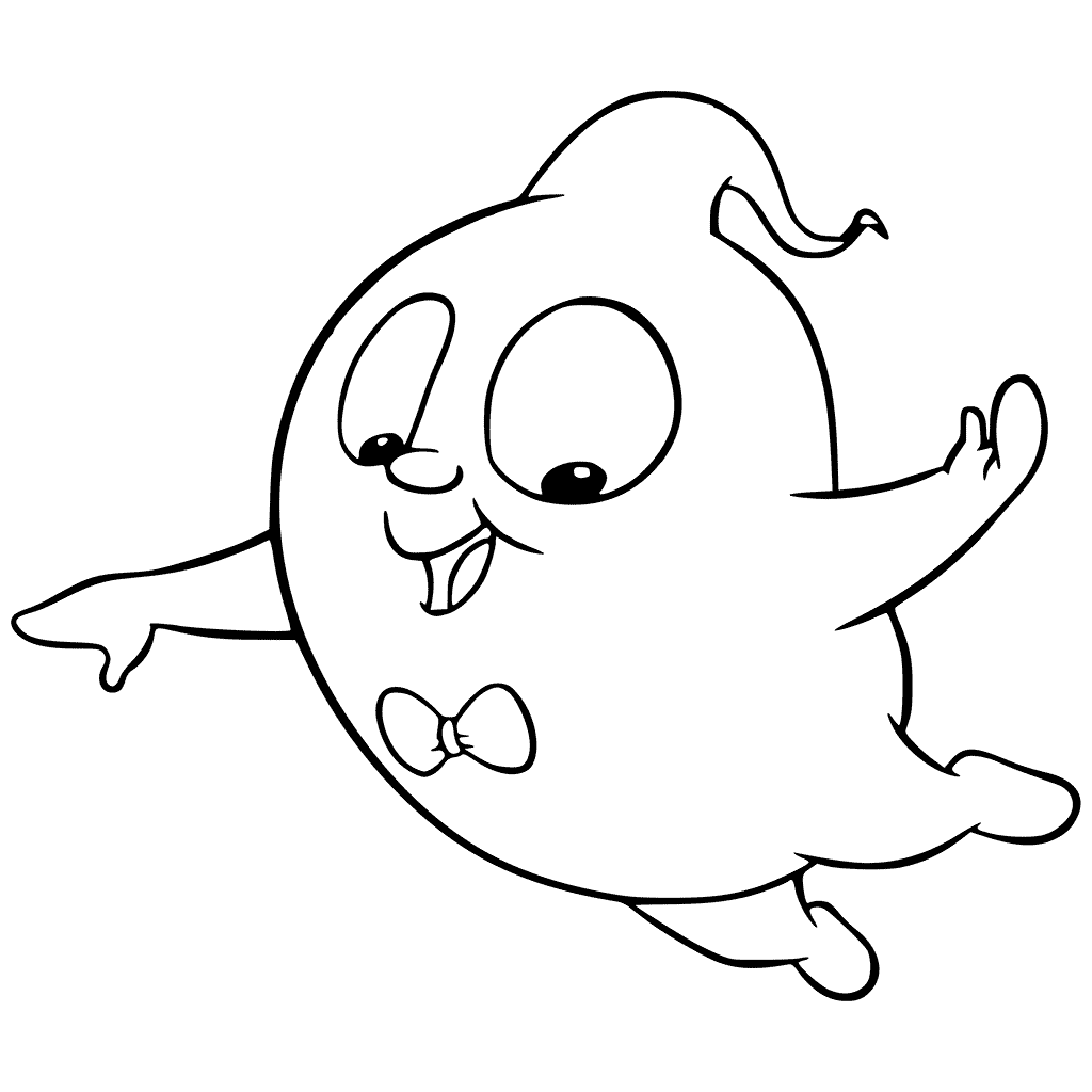 Desenho de Fantasma da Vampirina para colorir