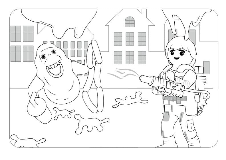 Ghostbusters mit einer Kanone von Ghostbusters