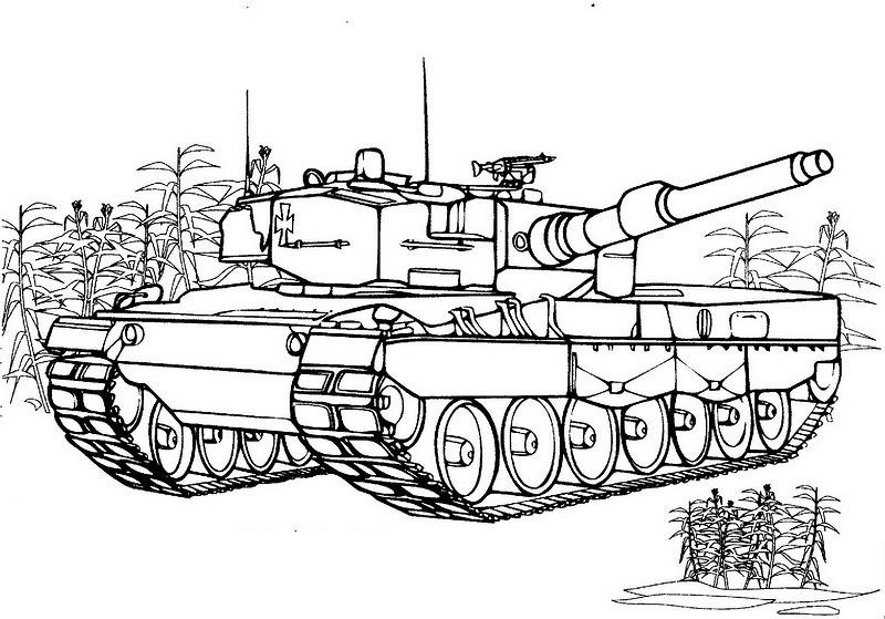 New Russia Tank Coloring Page