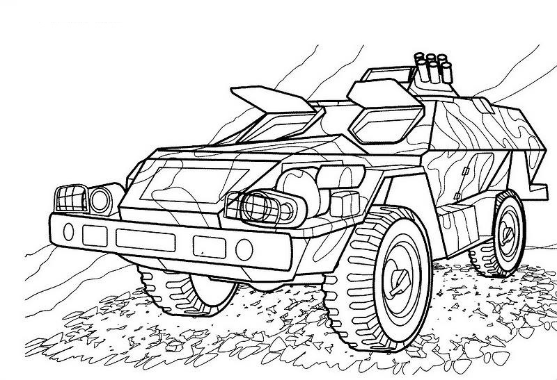 New Tank Coloring Page