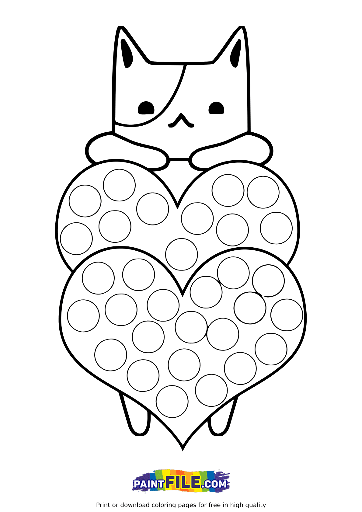 Pop It Cat with Hearts from Pop It