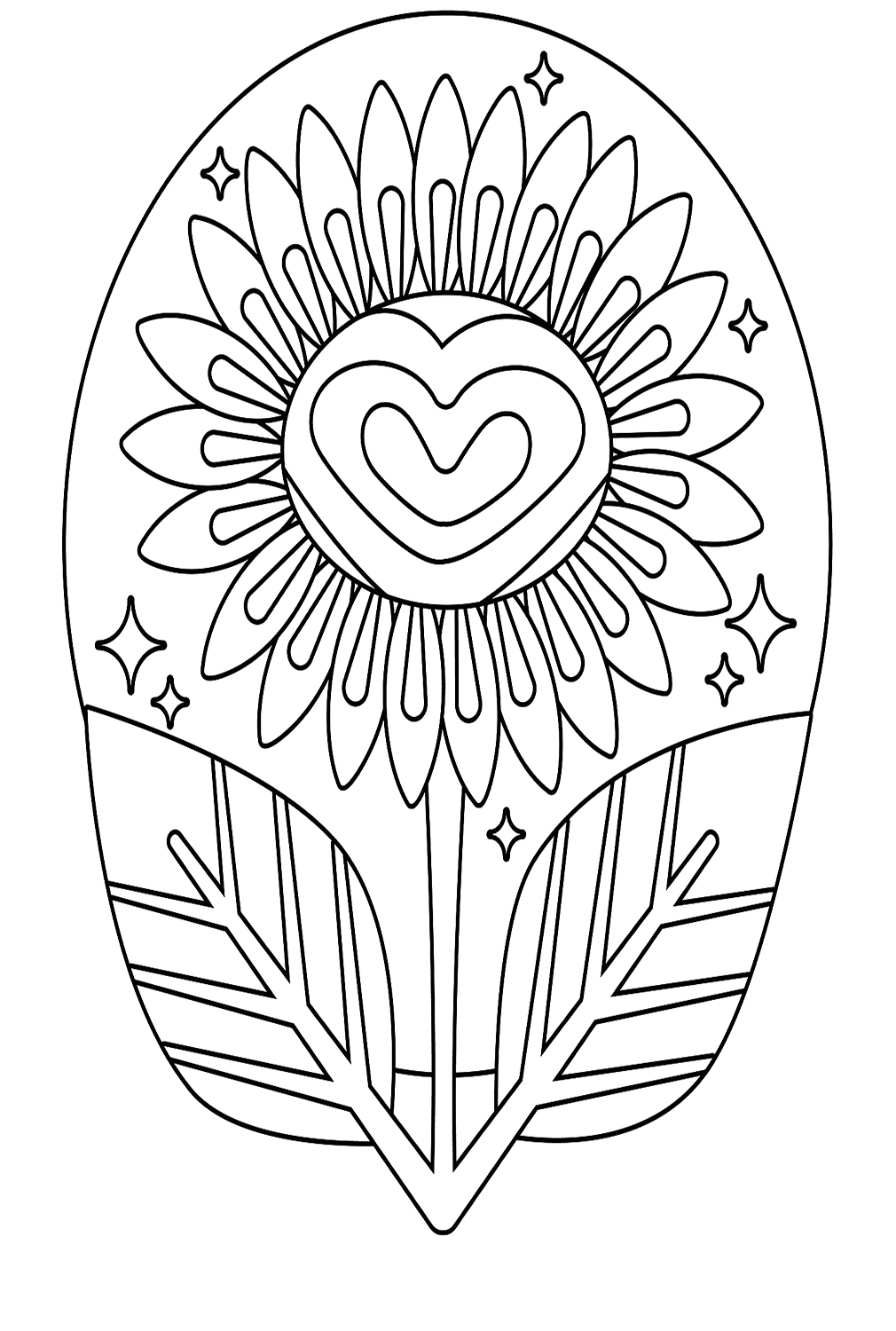 Sonnenblume zum Ausdrucken von Sunflower