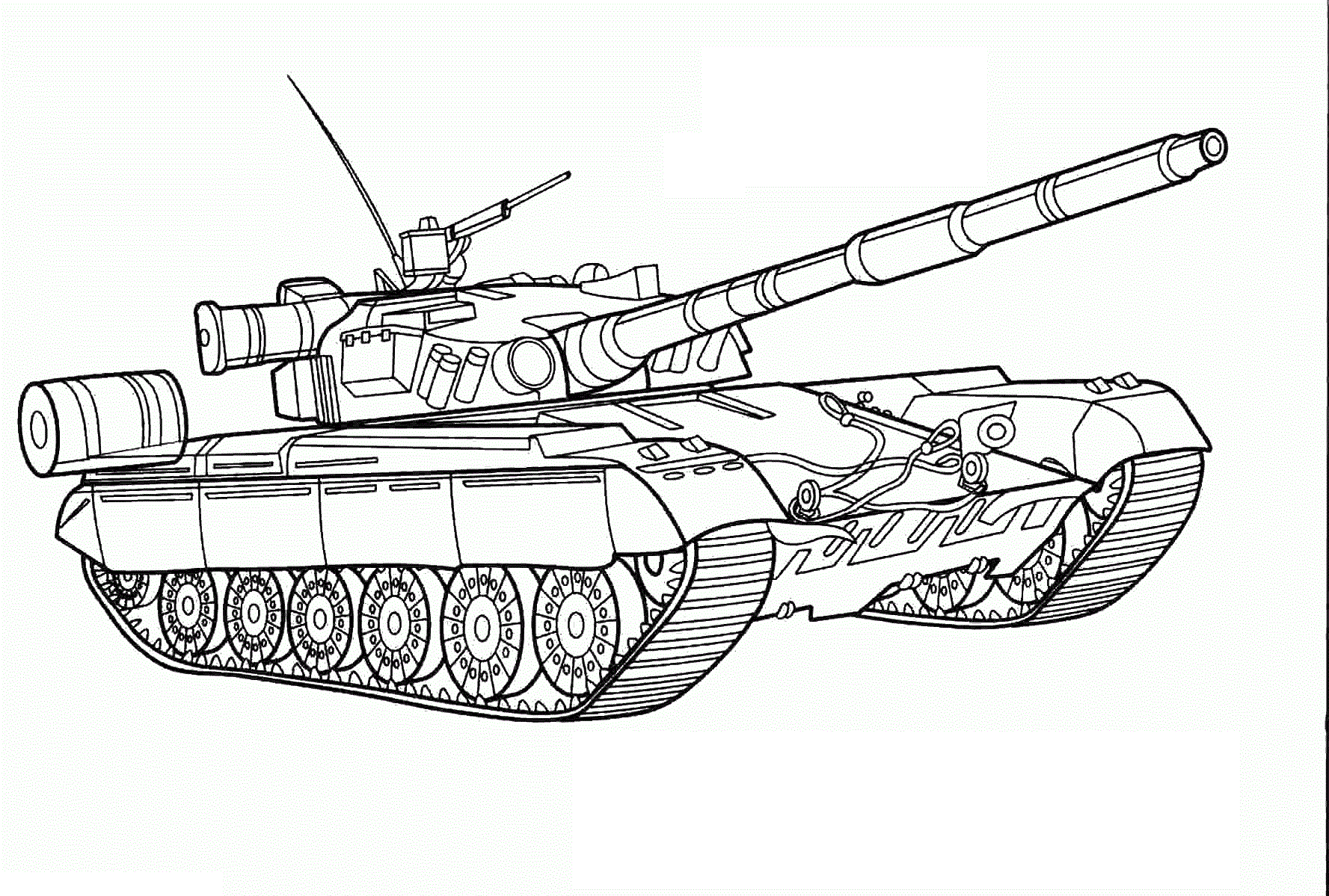Print Tank For Kids Coloring Page