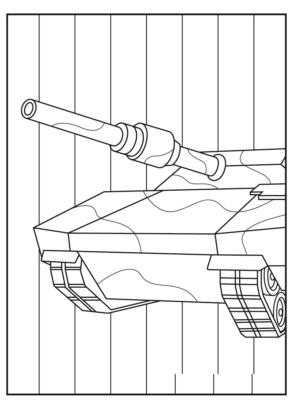 Printable Tank Coloring Page