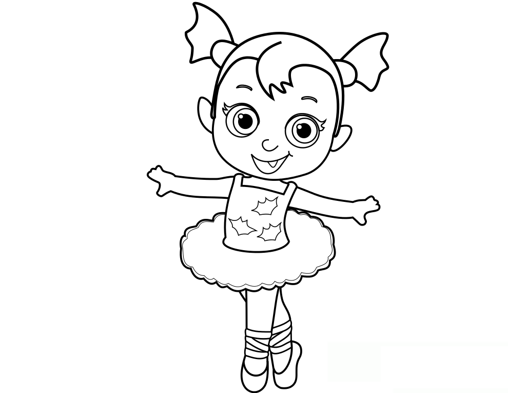 Cute Baby Vampirina Coloring Page