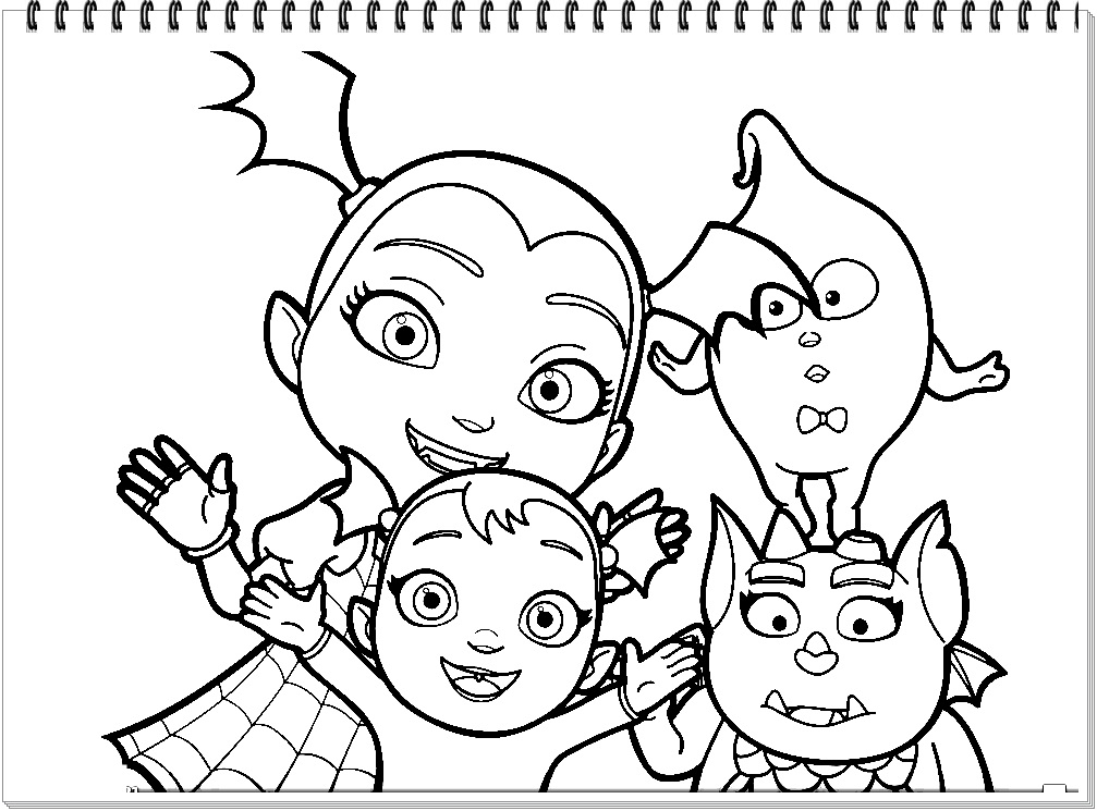 Vampirina In Family Coloring Pages