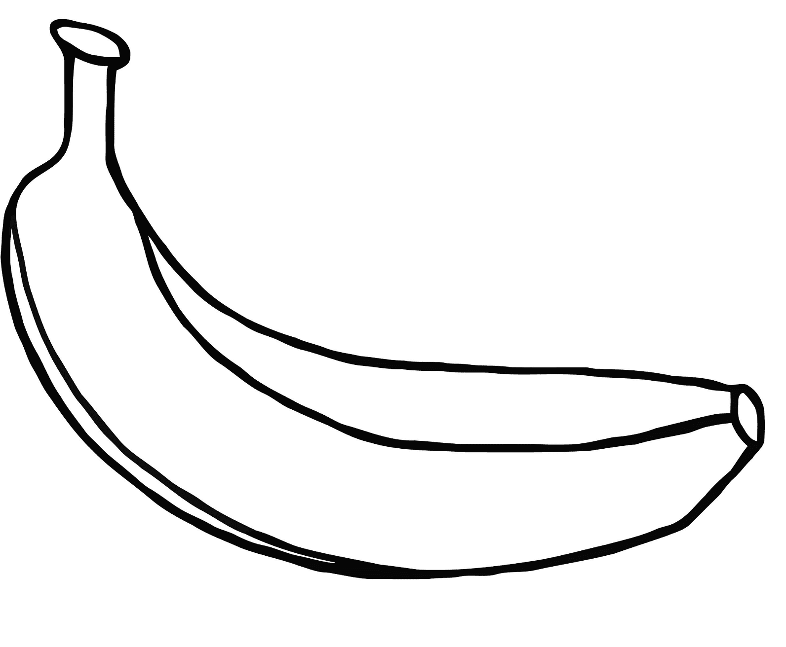Uma página para colorir de banana