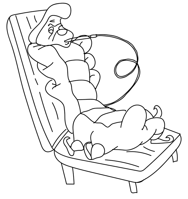A Caterpillar Coloring Page
