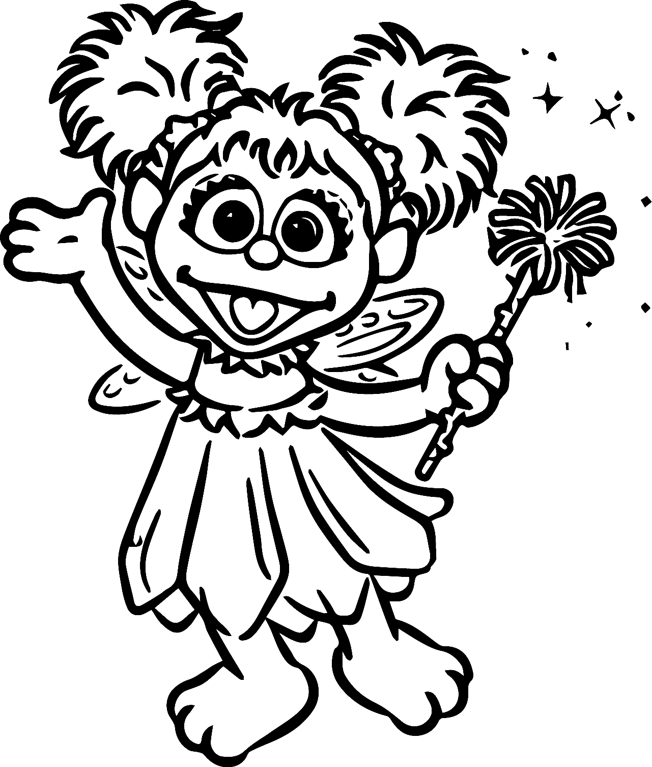 sesame street coloring pages abby cadabby cupcakes