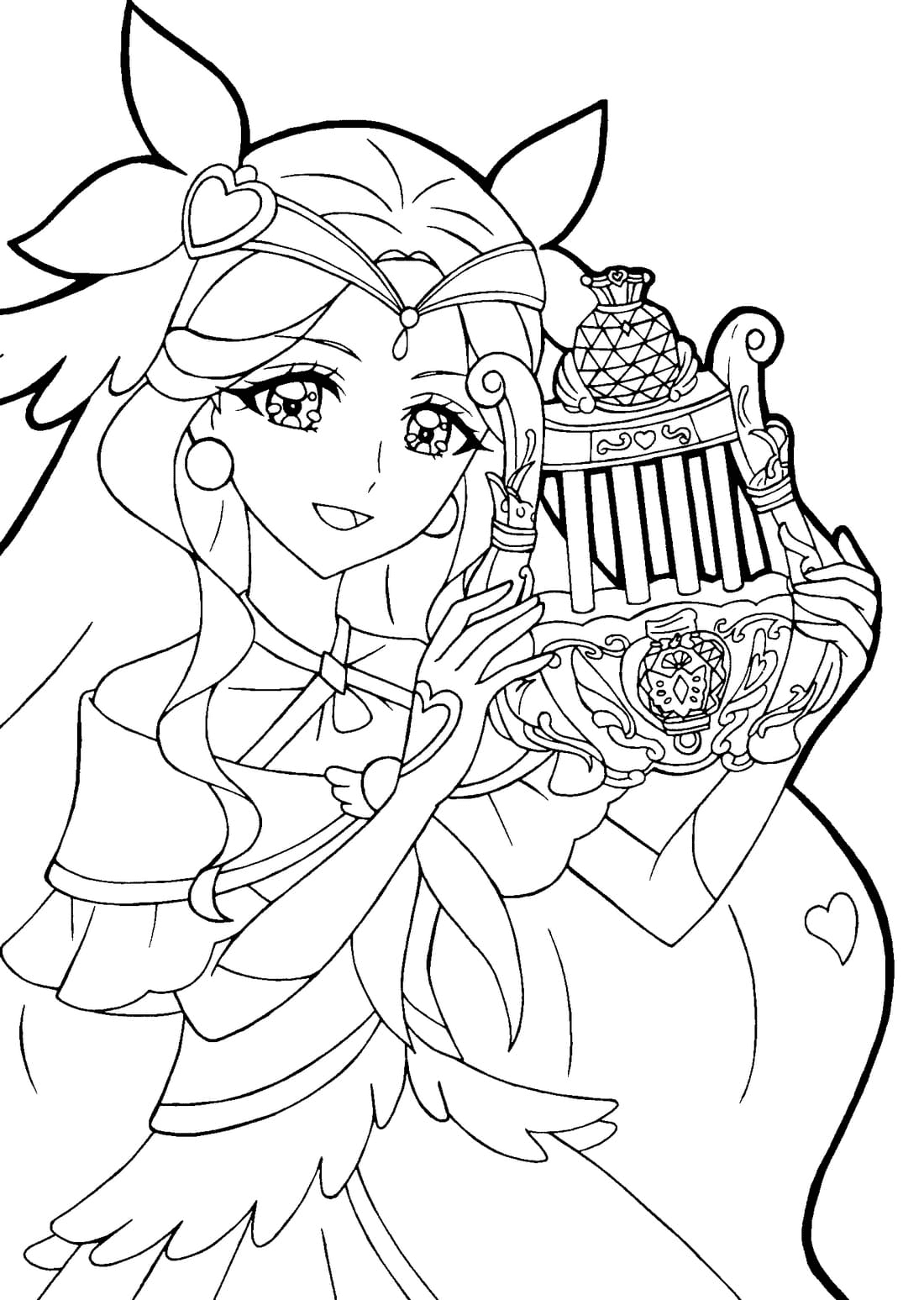 Adorable Girl Coloring Page