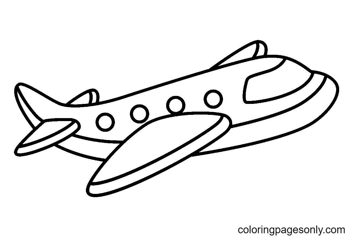airplane coloring pages pdf