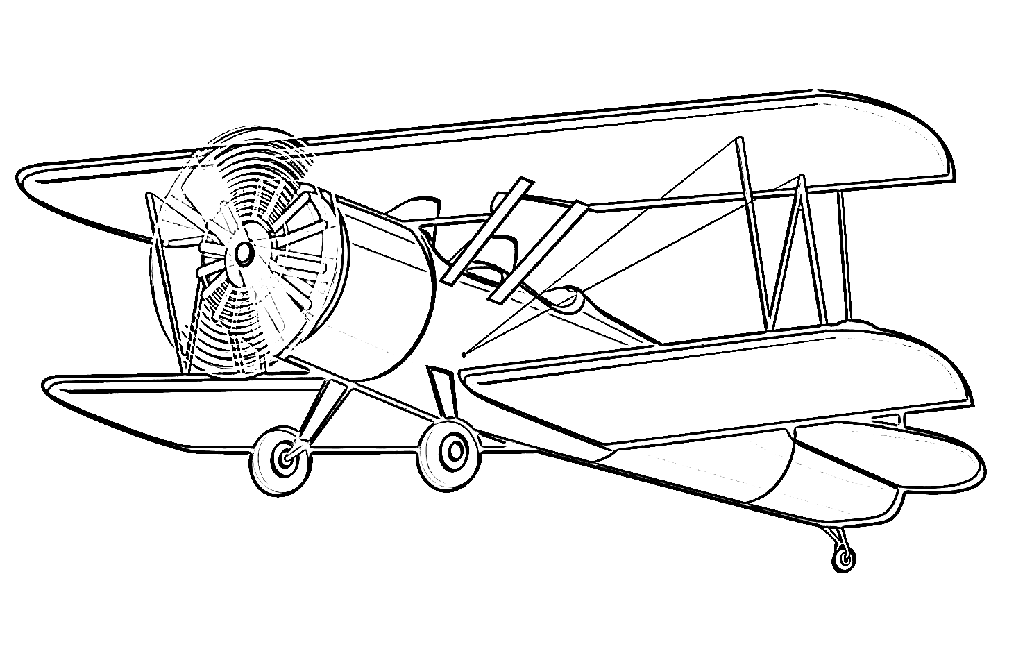 48 Free Printable Airplane Coloring Pages