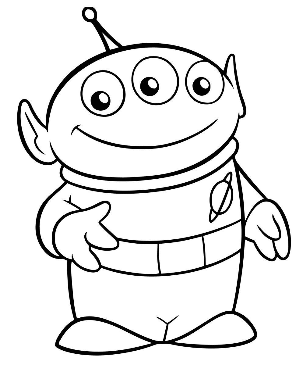 Aliens Toy Story Drawing Coloring Pages.