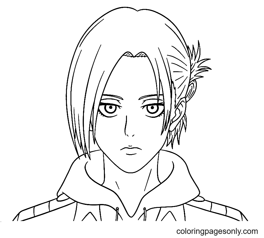 Annie Leonhart Attack On Titan Coloring Pages
