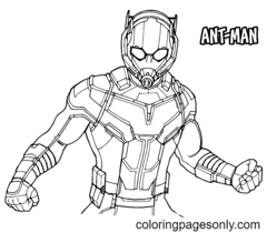 Ant-man Coloring Page