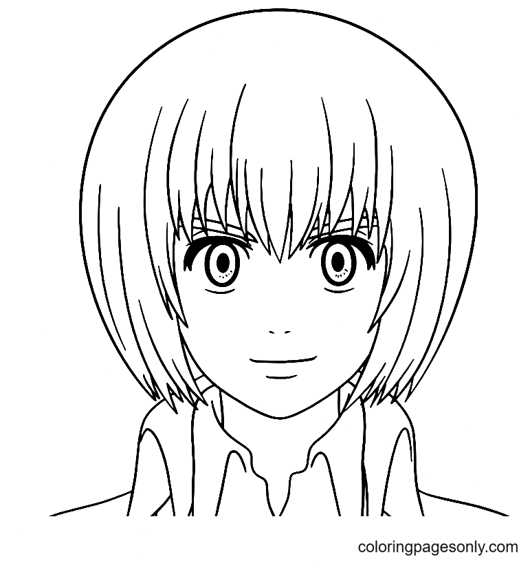 Armin Arlert AOT Coloring Pages