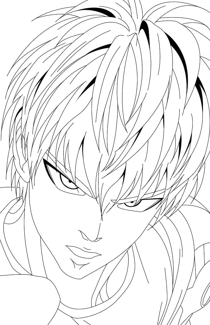 Awesome Genos Coloring Page