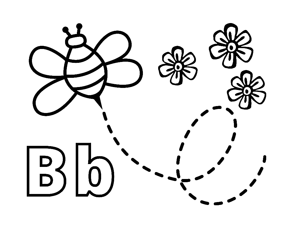 B es para abeja de abeja