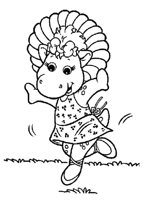 Baby Bop Coloring Page