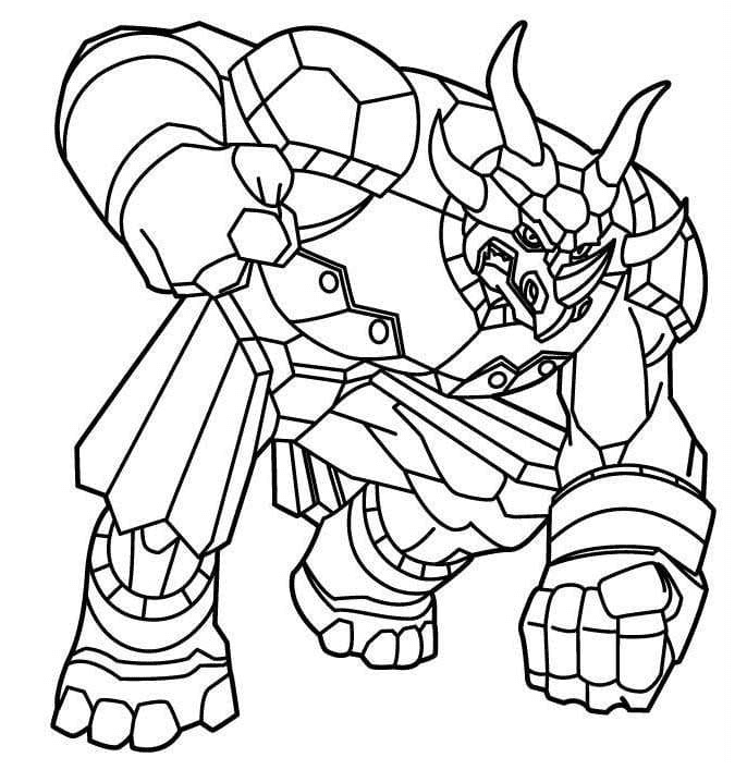 free online bakugan hydranoid coloring pages