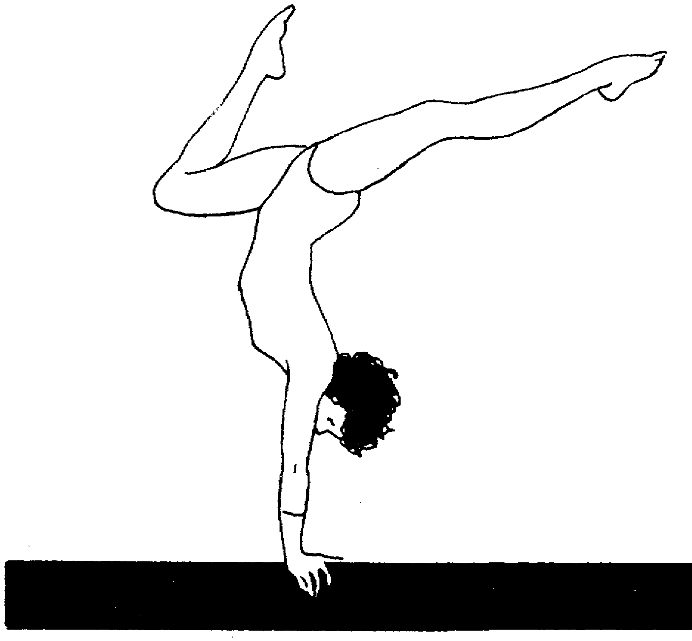 Balance Beam Coloring Pages
