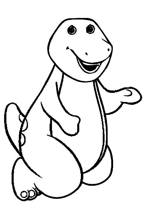 Barney Printable from Barney and Friends