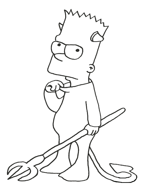 Bart el pequeño diablo de Los Simpson