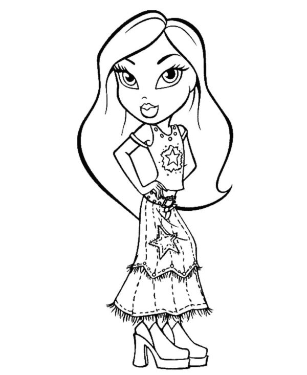 Beautiful Cloe Coloring Pages