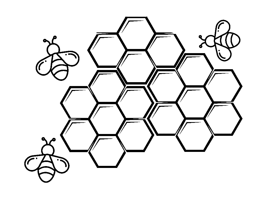 Beehives Coloring Pages
