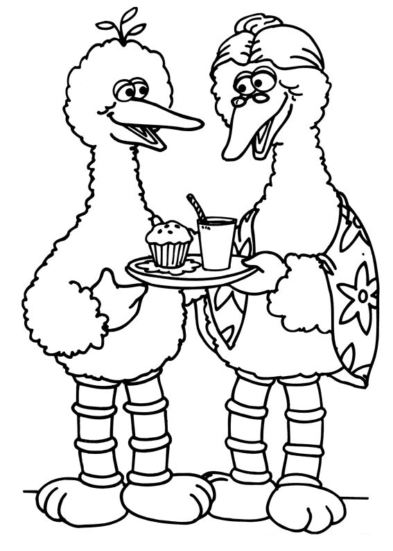 Big Bird Sesame Street Coloring Pages