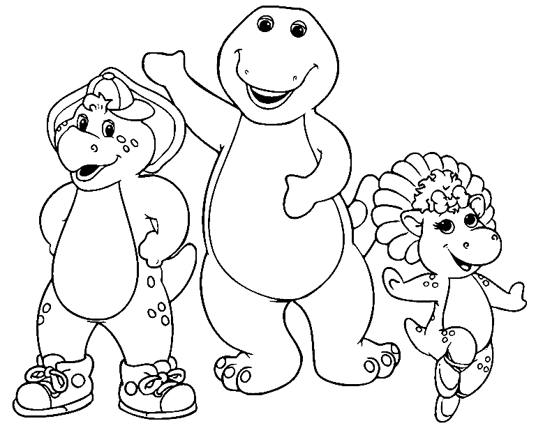 Barney and Friends Coloring Pages - Free Printable Coloring Pages