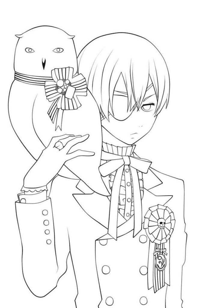 Black Butler Anime Coloring Page