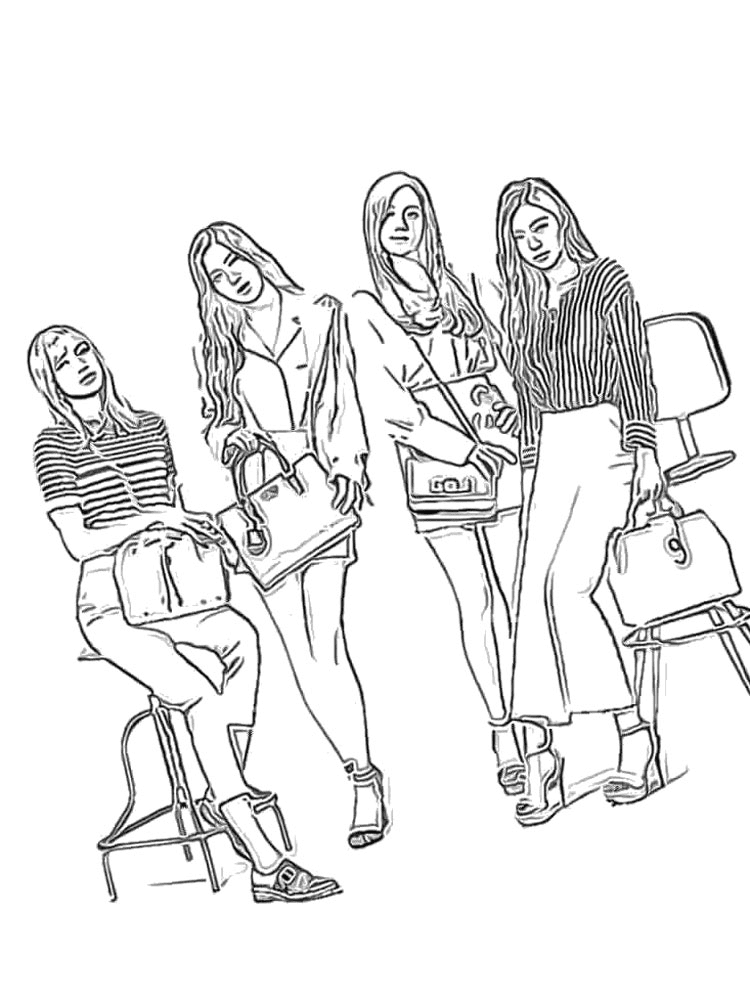 Blackpink Member Coloring Pages