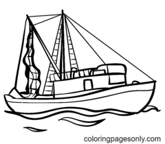 Boat Coloring Pages