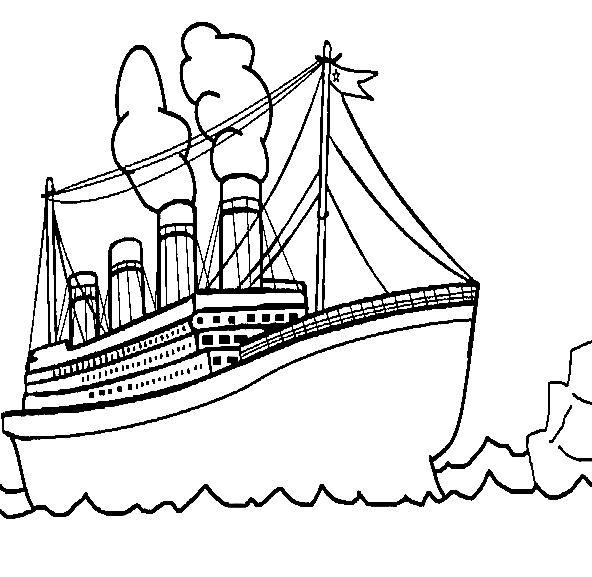 Boat to Print Coloring Pages