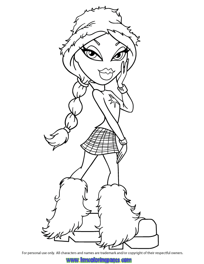 Bratz Coloring Pages - Free Printable Coloring Pages