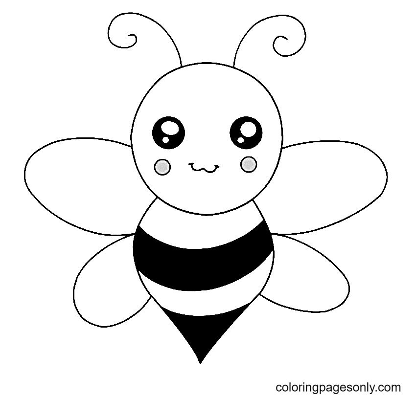 Bumble Bee for Kid Kleurplaat
