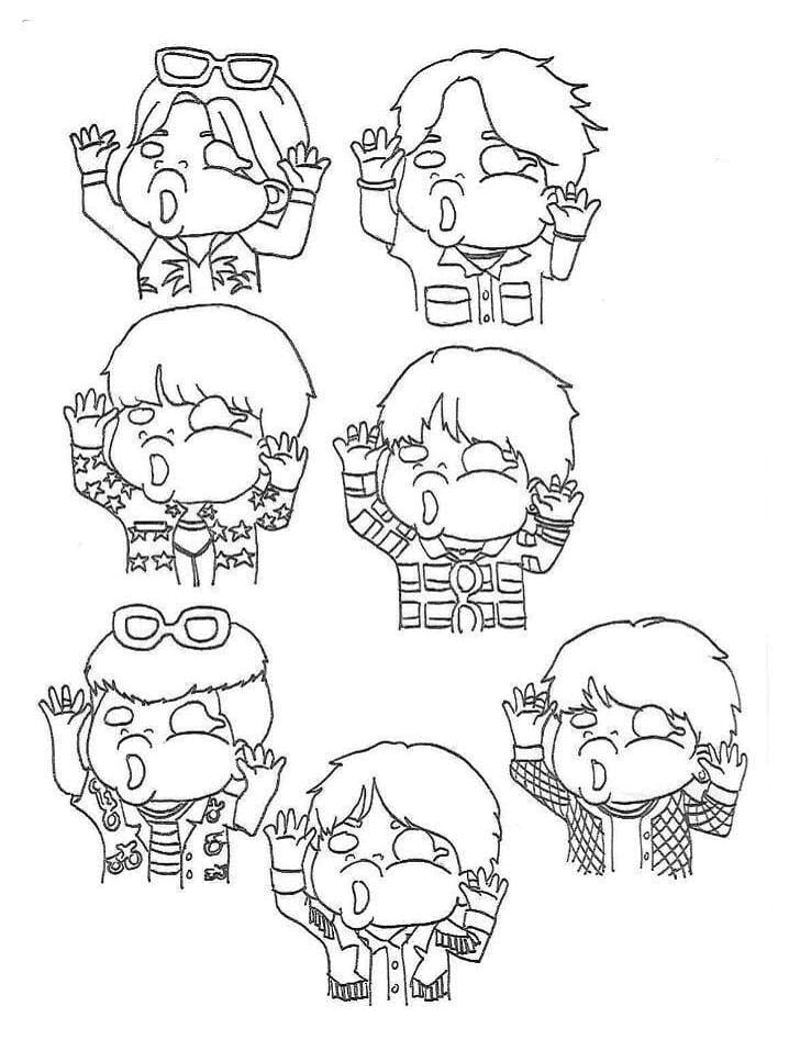 51 Bts Coloring Pages Online  Free
